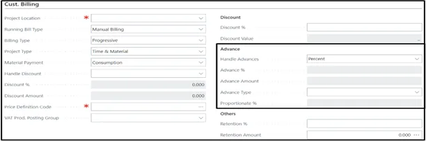 Customer Billing - Advance Setup Customer Billing - Advance Setup